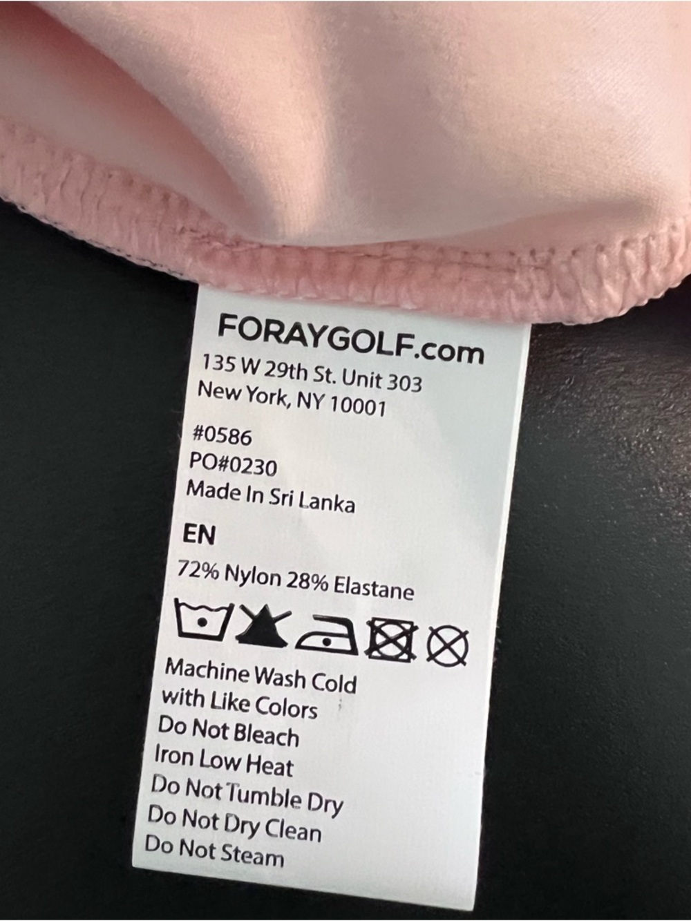 Foray Golf Women's Performance Large Pink Short Sleeve Polo Shirt - Picture 5 of 5